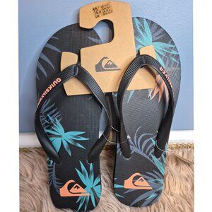 QUIKSILVER JAVA COCKTAIL MEN FLIP FLOP-Size 12